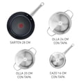 thumbnail image 2 of Batería de Cocina T-Fal Cook Eat 7 Piezas INOX, 2 of 4
