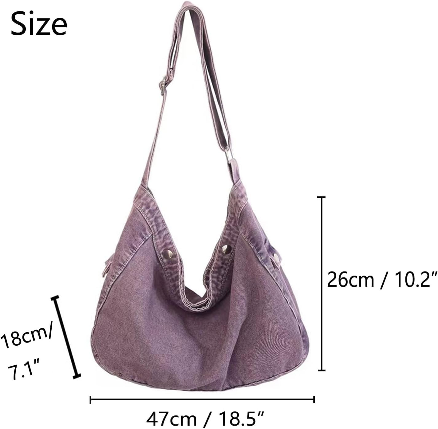 Denim Canvas Messenger Bag Large Crossbody Bag with Multiple Pockets Casual Shoulder Aesthetic Tote Bag for Women and Men