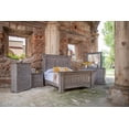 thumbnail image 5 of HomeRoots 527061 32 in. Three Drawer Nightstand, Gray, 5 of 5
