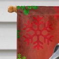 thumbnail image 3 of Carolines Treasures LH9321CHF 28 x 40 Po. Flat Coated Retriever Drapeau de Noël Flocons de Neige Rouges en Toile - Taille Maison, 3 of 4