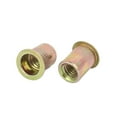 thumbnail image 2 of Unique Bargains 3/8"-16 Straight Knurled Rivet Nut Insert Bronze Tone 5Pcs, 2 of 5