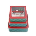 thumbnail image 6 of DAHO Christmas Holiday Cookie Tin Containers with Window, 3pc Nested Set, Holiday Cookie Tins with Lid for Gift Giving, Cookie, Treats, Cookies Party Favor and Gifts, 6 of 6
