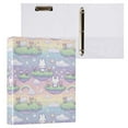 thumbnail image 6 of Three Ring Binder Cute Rabbit 1.5 Inch Round Binder D-Rings for Office Supplies and More, 6 of 10