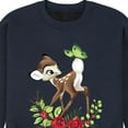 thumbnail image 3 of Disney Bambi - Christmas - Botanical Butterfly - Men's Crew Neck Fleece Pullover, 3 of 5