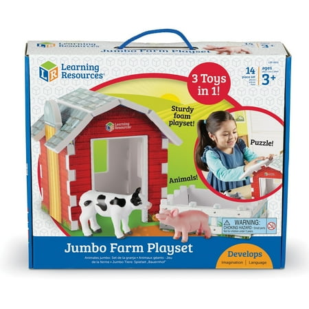 Learning Resources LER0831 Jumbo Farm Playset