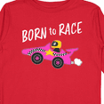 thumbnail image 4 of Inktastic Born to Race- Pink Race Car Boys or Girls Long Sleeve Toddler T-Shirt, 4 of 5