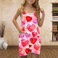 thumbnail image 2 of Zpanxa Girls Shorts Polyester Spandex Print Pattern Sleeveless Overalls with Pockets 11-12 Years, 2 of 5