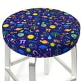 thumbnail image 3 of Disketp Mathematics And Chemistry Funda Redonda para Taburete, Funda de Cojín para Silla de Bar Suave y Elástica-14 inch, 3 of 7