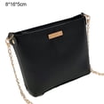 thumbnail image 2 of Bolso bandolera de un solo hombro con textura eleganteNegro, 2 of 5