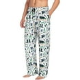 thumbnail image 2 of Yiaed Modern Industry Print Men's Lounge Pants, Loose PJ Bottoms, Long Pajama Pants for Men-XX-Large, 2 of 5