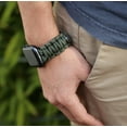 thumbnail image 5 of KORDIZ Survivor - Paracord Apple Watch Band Compatible with Apple Watch Series 8/7/6/5/4/3/2/1/SE & Ultra - 42mm 44mm 45mm 49mm - with Stainless Steel Adjustable Shackle (Green, L)…, 5 of 5