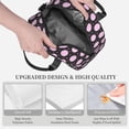 thumbnail image 3 of Naloa Pink Groovy Disco Ball Print Lunch Bag for Women & Men Insulated Lunch Box or Cooler Lunch Tote Bags for Work, Travel, Outdoor, 3 of 5