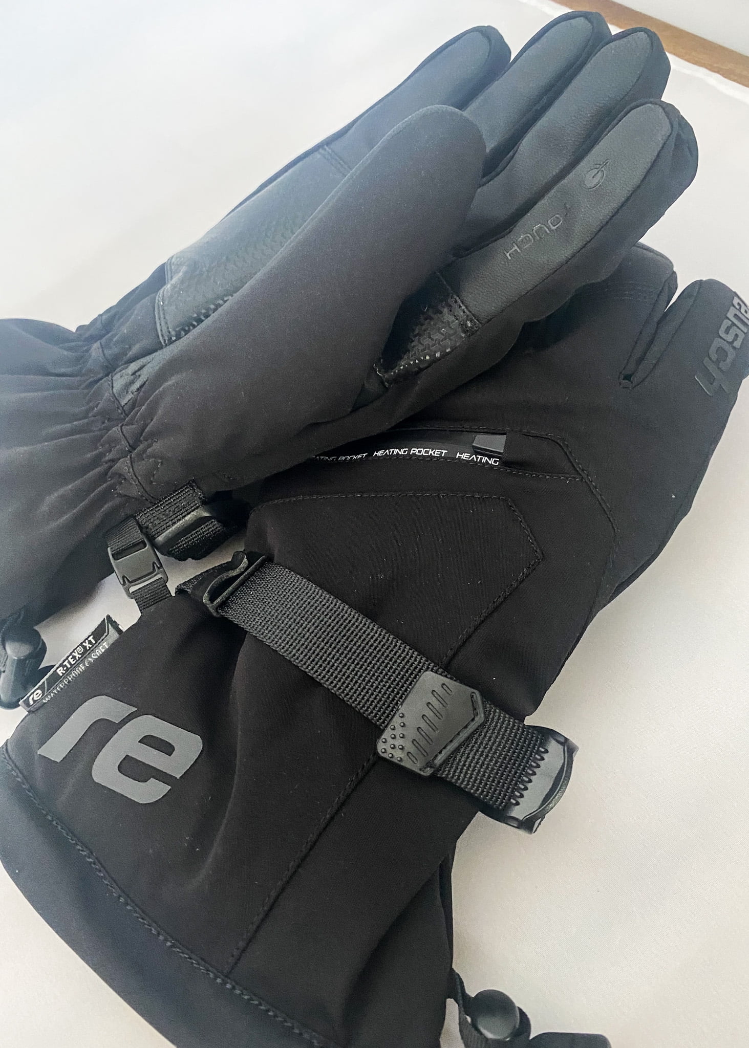 Adult XT- Reusch Medium Gloves R-TEX Ski Snow Primaloft Unisex Black Winter