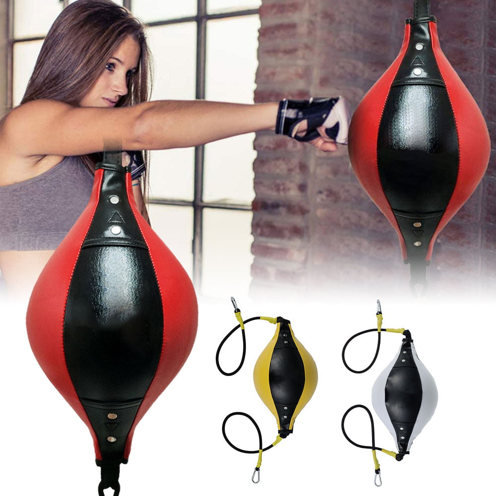 Heavy Double End Ceiling Speed Ball With 1Pair Elastic Straps Martial arts Bag 