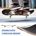 thumbnail image 6 of 31"x8" Dark Floral Pink White Flowers Moth Gothic Complete Skateboards for Beginners, Double Kick 7 Ply Maple Deck Skateboard with Wheels, Gifts for Kids Teens, 6 of 8