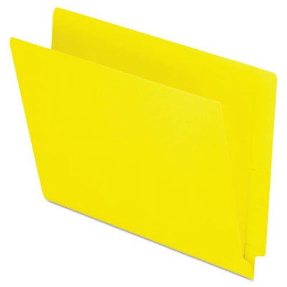 New Pendaflex End Tab Folders, Two Ply Tab, Letter, Yellow, 100 per Box , Each