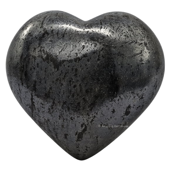 Hematite Crystal Heart