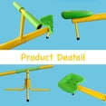 thumbnail image 6 of 360-Degree Rotating Outdoor Seesaw with All-steel Construction, Kids Playground Seesaw with Non-slip Seats, for 3-12 Year Olds, Garden, Yellow, 6 of 6