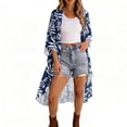 thumbnail image 2 of SOOMLON Coverups Women Swim Suit Plus Size Chiffon Long Cardigans Loose Floral Coverup Hawaiian Pool Party Clothes, 2 of 9