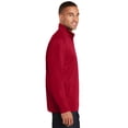 thumbnail image 3 of Port Authority Pinpoint Mesh 1/2 Zip-M (Rich Red), 3 of 6