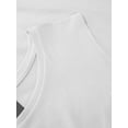 thumbnail image 3 of Ma Croix Womens Cotton Blend Tank Top Sleeveless Shirt-tail Round Bottom T-shirt Ultra Soft Handfeel, 3 of 7