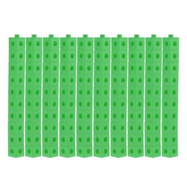 Bloques Niños Matemáticas Educativas Enlace Entrelazado Bloques de Juguetes verde Yotijar conteo de enlaces matemáticos