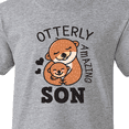 thumbnail image 4 of Inktastic Otterly Amazing Son with Mother and Child Otter Youth T-Shirt, 4 of 5