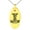 Gold, variant on Stainless Steel Thor's Hammer Mjolnir Celtic Viking Rune Engraved Small Oval Charm Pendant Necklace