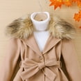 thumbnail image 5 of Hrsba Girls Winter Coats Solid Color Long Sleeve Outerwear with Down Furry Collar for Big Girls Winter, 5 of 5