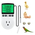 thumbnail image 1 of Digital Temperature Controller, Backlit LCD Screen Thermostat Heating Cooling Outlet Plug for Reptile Incubator US Plug, 1 of 6