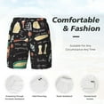 thumbnail image 6 of Picia Vegetable Quiche pattern Mens Swim Trunks with Compression Liner Stretch Beach Shorts Quick Dry with Zipper Pockets No-Chafing Board Shorts-XX-Large, 6 of 9