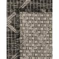 thumbnail image 7 of Unique Loom Outdoor Trellis Collection Area Rug - Tribal Trellis (10' x 13' 1" Rectangle Charcoal Gray/Natural), 7 of 7