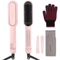 thumbnail image 1 of Cepillo alisador de pelo SUPBERC Negative Ionic 9 Temp Pink, 1 of 6