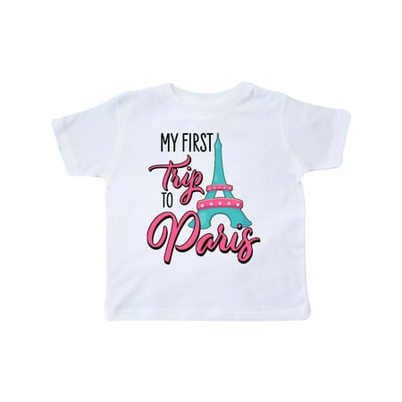 

Inktastic My First Trip to Paris Gift Toddler Boy or Toddler Girl T-Shirt