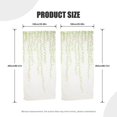 thumbnail image 2 of Willow Voile Tulle Rideau de Fenêtre de Pièce Panneau de Voile Transparent Draperies Rideau 39.4‘‘ x 82.6” (1 Panneau Jaune), 2 of 7