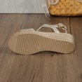 thumbnail image 5 of Viluyesy Womens Wedge Sandals, Peep Toe Comfortable Ankle Strap Ladies Elegant Party Wedding Shoes Gold US5.5, 5 of 9
