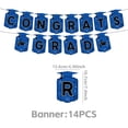 thumbnail image 3 of Pancarta de graduación Clase de 2026 ¡Felicidades Graduado! Decoraciones Guirnalda de papel colgante para fiestas Decoración para ceremonias de graduación en interiores y exteriores, 3 of 7
