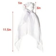 thumbnail image 3 of Pack of 2 Knotted Bow Hair Scrunchies Elastic Hair Scarf Hair Ties Bands Silky Satin Hair Ribbon Scrunchy Ponytail Holder for Women and Girls (White), 3 of 4