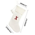 thumbnail image 3 of Darzheoy Christmas Stockings with Initials, 16.5" Knitted Christmas Stockings with Letter Embroidered Fireplace Hanging Xmas Stockings for Kids, Family Holiday Party Decoration, 3 of 8