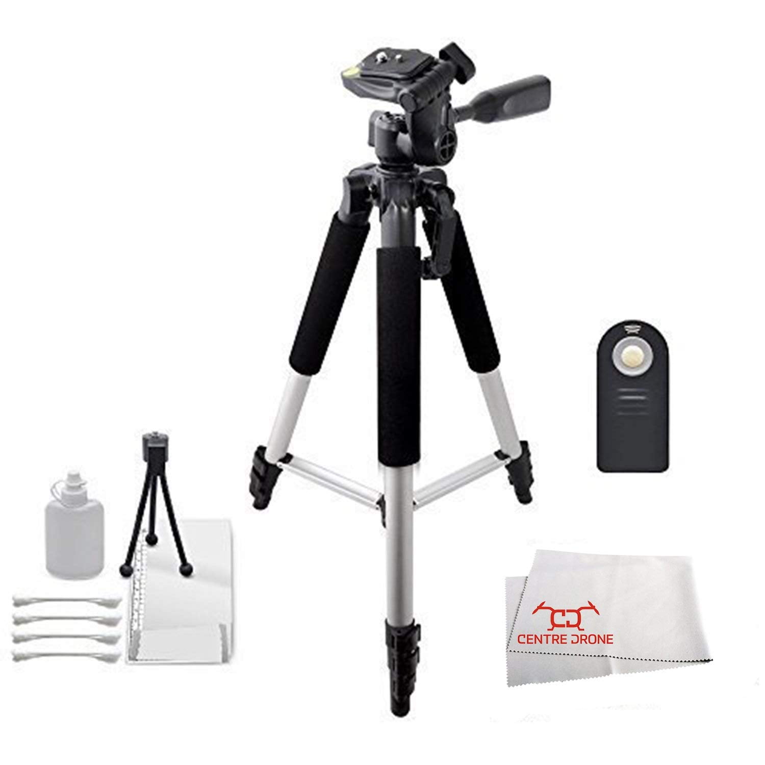 Wireless Remote Control + 57" Tripod For The Nikon D3000, D3100, D3200