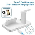 thumbnail image 2 of Charging Station for Samsung Devices, FDGAO 3 in 1 Fast Charging Stand for Galaxy S23/S22/S21/S20,Note 20/10,A54/A53/A51 & Galaxy Buds, Wireless Charger for Galaxy Watch 5 Pro/5/4/3/Active 2/1, White, 2 of 9