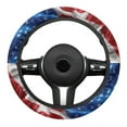 thumbnail image 2 of Yuyamidu American Flag Steering Wheel Cover Anti-Slip Car Steering Wheel Covers Winter Warm Steering Wheel Protector Flannel Auto Accessories for Car Sedan, 2 of 7