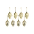 thumbnail image 3 of 8 piezas de adornos colgantes de piña para de Navidad, adornos decorativos colgantes, bolas de Navidad, adornos para cumpleaños, corona para el, 3 of 8
