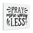 thumbnail image 2 of Scripture Walls Psalm 34:4 Pray More Worry Less Christian Wall Art Print Ready to Hang Unframed, 2 of 18
