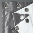 thumbnail image 4 of Platinum Grommet Blackout Faux Silk Taffeta Curtain (1 Panel), Platinum, 50W X 84L, 4 of 8