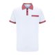 thumbnail image 4 of Blusa de Manga Corta de los Hombres Bloque Botones de Color Al Aire Libre Bolsillo Cuello de Vuelta, Mezcla de Rayón Poliéster para Casual Diario, 4 of 8