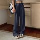 thumbnail image 1 of WILLBEST Pantalones Casuales de Mujer, de Cintura Alta y Pierna Ancha, Cómodos, de Tela Elástica y Suave para Uso Diario y Actividades. Mediana, 1 of 3