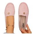 thumbnail image 4 of Samdudou Womens Loafers Casual Slip On Flat Shoes Closed Toe Faux Suede Moccasins with Metallic Flower Embellishment for Daily Work, 4 of 7