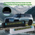 thumbnail image 2 of Auto Parking Number Card Plate - Temporary Parking U9 ABS New Sign N5C8 H, 2 of 8