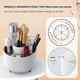 thumbnail image 4 of Makeup Brush Holder Organizer,360 Rotating Pencil Pen Holder Cup,5 Slot Make Up Brushes Cup,desk Accessories, 4 of 5